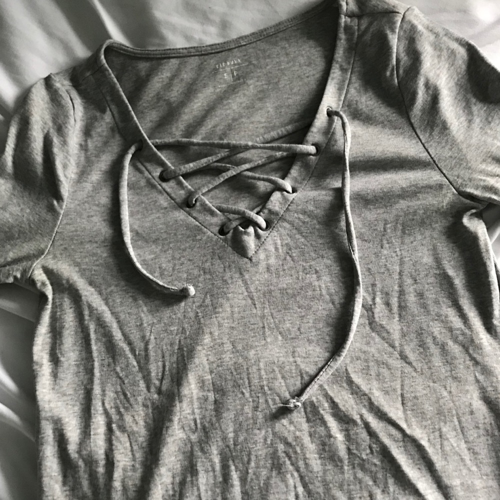 Grey Laced Long Sleeve